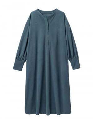 マタニティ パジャマ・ルームウェア|前開きルームウェアワンピース マタニティ・授乳服【出産後も長く使える】|ブルーグリーン