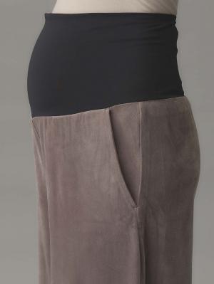 マタニティ パンツ|ストレッチベロアワイドパンツ・ルームウェア  fairy（フェアリー）マタニティ・産後 【出産後も長く使える】