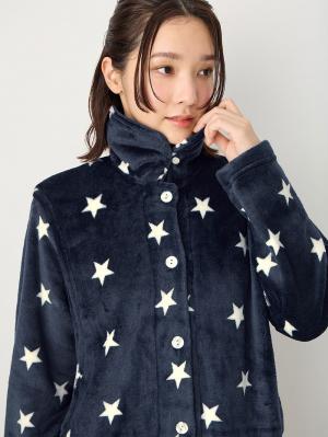 マタニティ パジャマ・ルームウェア|ふんわりあたたかサイドスリットトップス＋裏起毛パンツ fairy（フェアリー） マタニティ・産後 【出産後も長く使える】|ネイビー星柄