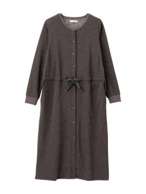 マタニティ パジャマ・ルームウェア|あったか裏シャギーブラウジングワンピース パジャマ  fairy（フェアリー）マタニティ・産後 【出産後も長く使える】|チャコール