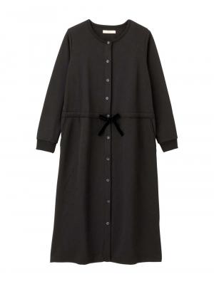 マタニティ パジャマ・ルームウェア|あったか裏シャギーブラウジングワンピース パジャマ  fairy（フェアリー）マタニティ・産後 【出産後も長く使える】|ブラック