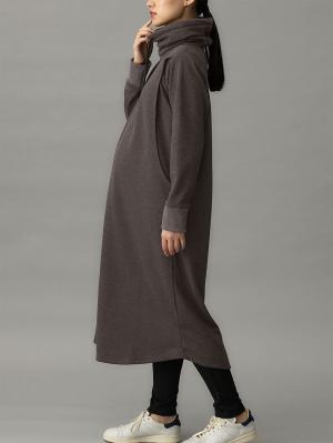 あったか裏シャギーらくちんワンピース fairy（フェアリー）マタニティ・産後 【出産後も長く使える】10447