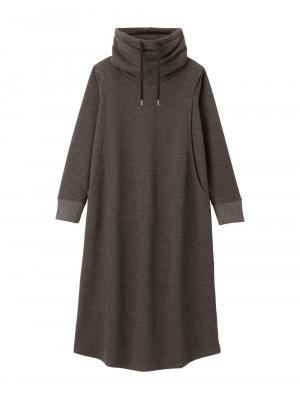 マタニティ ワンピース|あったか裏シャギーらくちんワンピース fairy（フェアリー）マタニティ・産後 【出産後も長く使える】|チャコール