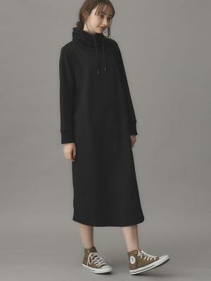 マタニティ ワンピース|あったか裏シャギーらくちんワンピース fairy（フェアリー）マタニティ・産後 【出産後も長く使える】|ブラック