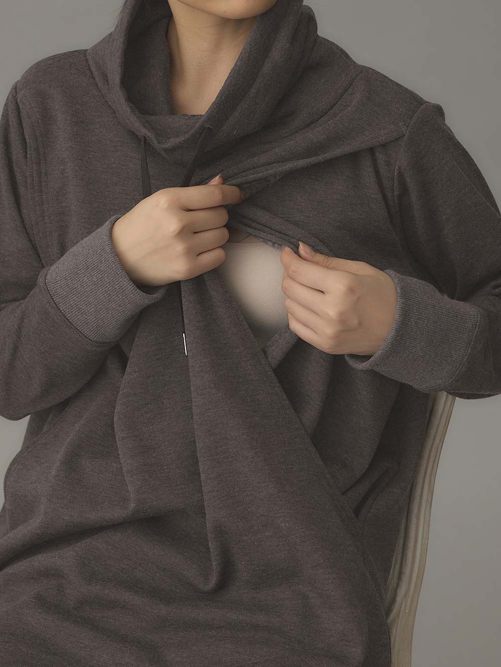 マタニティ ワンピース|あったか裏シャギーらくちんワンピース fairy（フェアリー）マタニティ・産後 【出産後も長く使える】