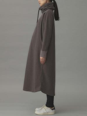 マタニティ ワンピース|あったか裏シャギーらくちんワンピース fairy（フェアリー）マタニティ・産後 【出産後も長く使える】