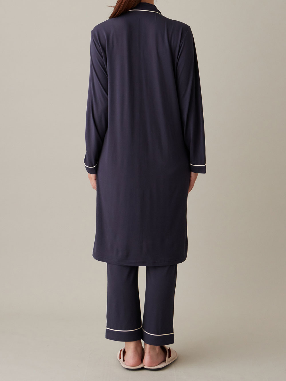 マタニティ パジャマ・ルームウェア|とろみらくちんパジャマ(サイドスリット開き) マタニティ・産後 【出産後も長く使える】