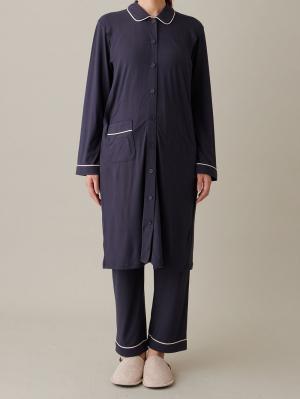 マタニティ パジャマ・ルームウェア|とろみらくちんパジャマ(サイドスリット開き) マタニティ・産後 【出産後も長く使える】