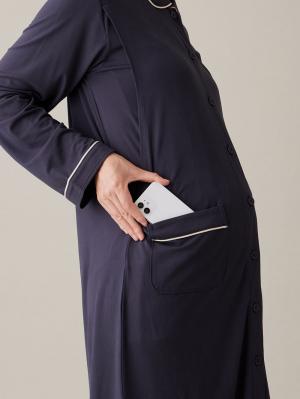 マタニティ パジャマ・ルームウェア|とろみらくちんパジャマ(サイドスリット開き) マタニティ・産後 【出産後も長く使える】