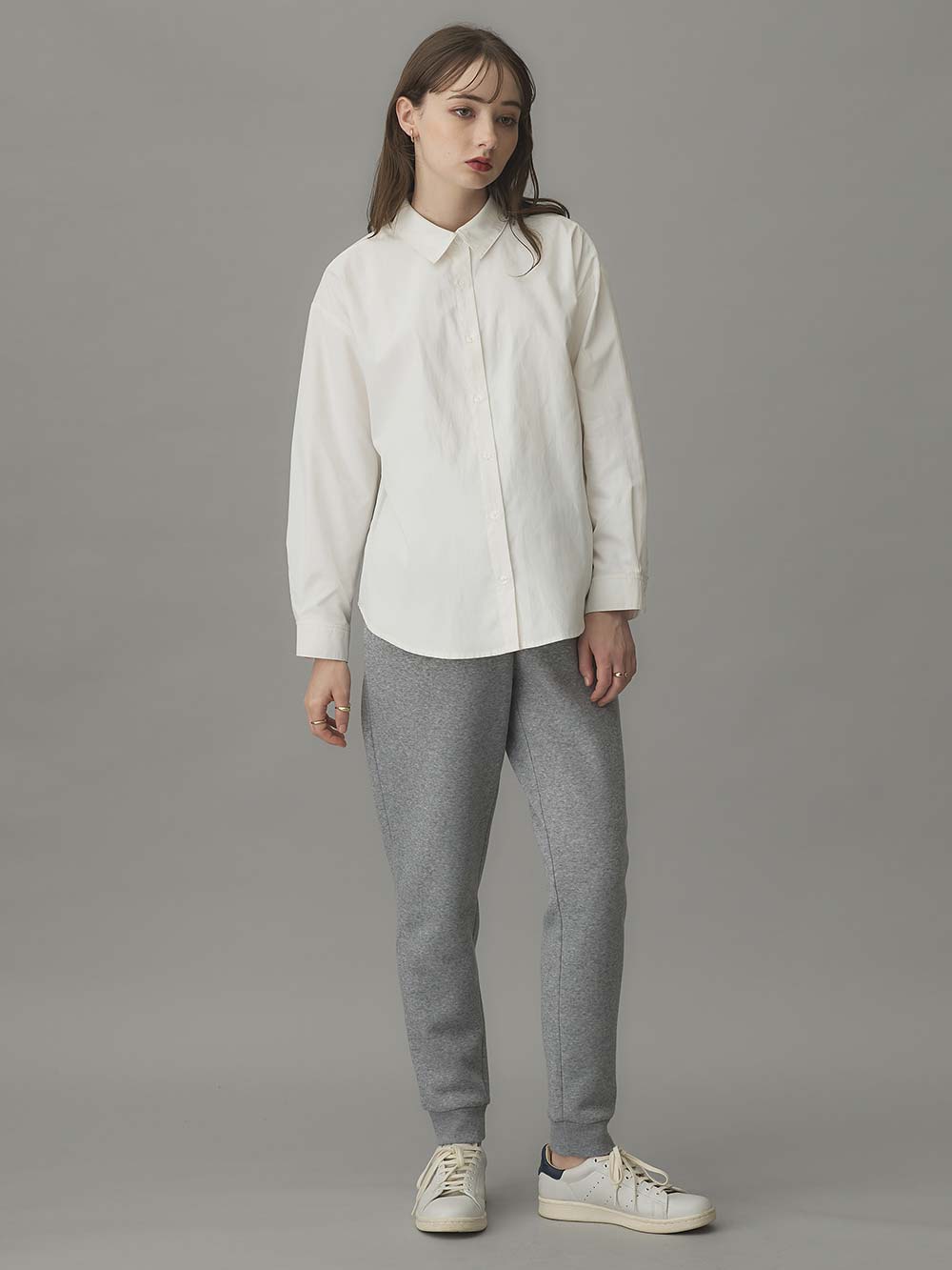 マタニティ パンツ|裏起毛ゆったりジョガーパンツ  fairy（フェアリー） マタニティ・産後 【出産後も長く使える】|杢グレー