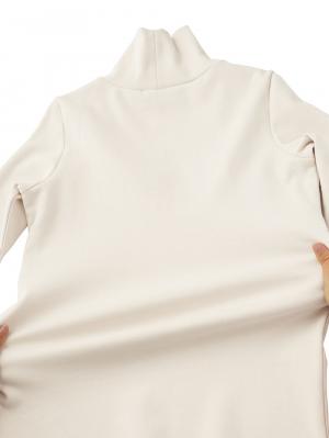 マタニティ トップス|綿混フライスタートル　マタニティ・授乳服【出産後も長く使える】