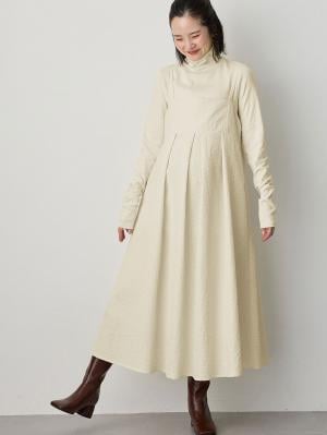 ふくれジャガードキャミワンピース　マタニティ・授乳服【出産後も長く使える】10454