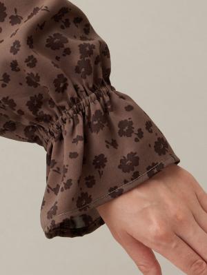 マタニティ ワンピース|裾ティアードワンピース（花柄・無地）　マタニティ・授乳服【出産後も長く使える】