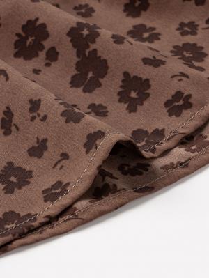 マタニティ ワンピース|裾ティアードワンピース（花柄・無地）　マタニティ・授乳服【出産後も長く使える】