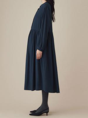 マタニティ ワンピース|ウエスト切替ギャザーワンピース　マタニティ・授乳服【出産後も長く使える】