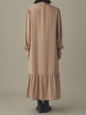 マタニティ ワンピース|前後２WAYボウタイティアードワンピース　マタニティ・授乳服【出産後も長く使える】