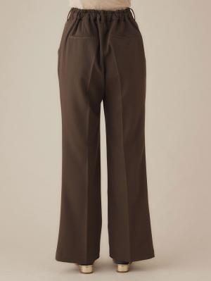 マタニティ パンツ|バックギャザーフレアパンツ マタニティ・産後【出産後も長く使える】