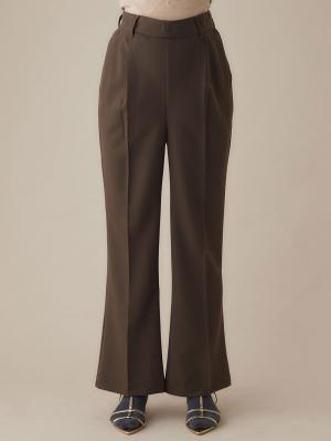 マタニティ パンツ|バックギャザーフレアパンツ マタニティ・産後【出産後も長く使える】