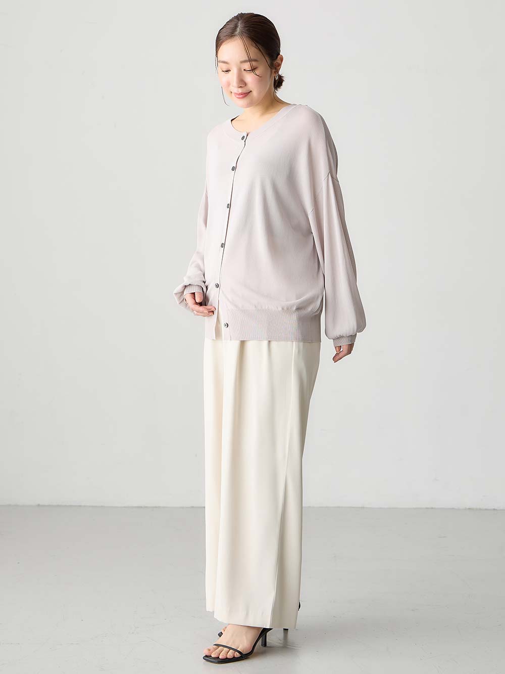 マタニティ パンツ|サスペンダー付きワイドパンツ　マタニティ・産後【出産後も長く使える】|オフ