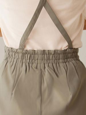 マタニティ パンツ|サスペンダー付きワイドパンツ　マタニティ・産後【出産後も長く使える】