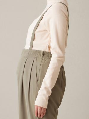 マタニティ パンツ|サスペンダー付きワイドパンツ　マタニティ・産後【出産後も長く使える】