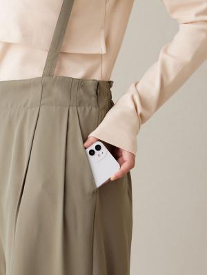 マタニティ パンツ|サスペンダー付きワイドパンツ　マタニティ・産後【出産後も長く使える】