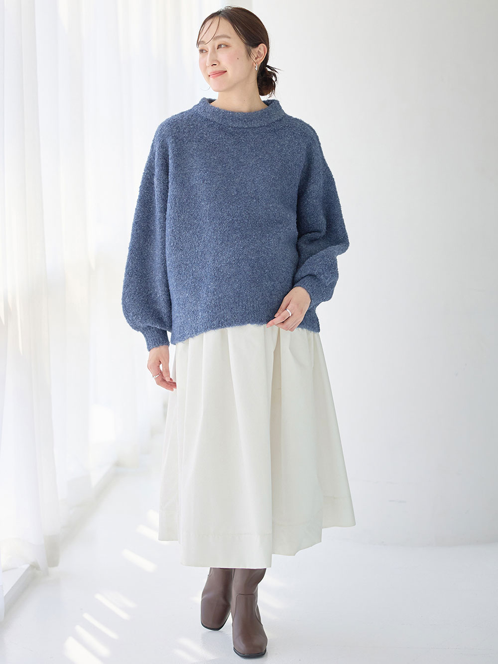 マタニティ スカート|ギャザースカート　マタニティ・産後【出産後も長く使える】|オフ