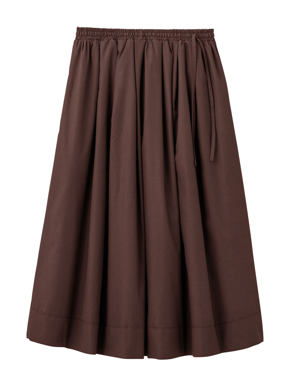 マタニティ スカート|ギャザースカート　マタニティ・産後【出産後も長く使える】|ブラウン