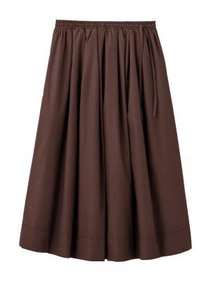 マタニティ スカート|ギャザースカート　マタニティ・産後【出産後も長く使える】|ブラウン