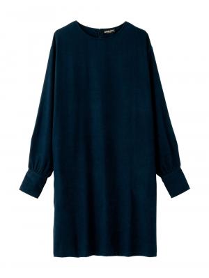 マタニティ ワンピース|微起毛ツイルミニワンピース　マタニティ・授乳服【出産後も長く使える】|ネイビー