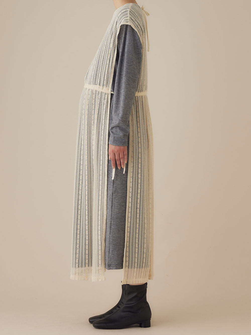 マタニティ ワンピース|レースワンピース×ニットソーワンピースセット　マタニティ・授乳服【出産後も長く使える】