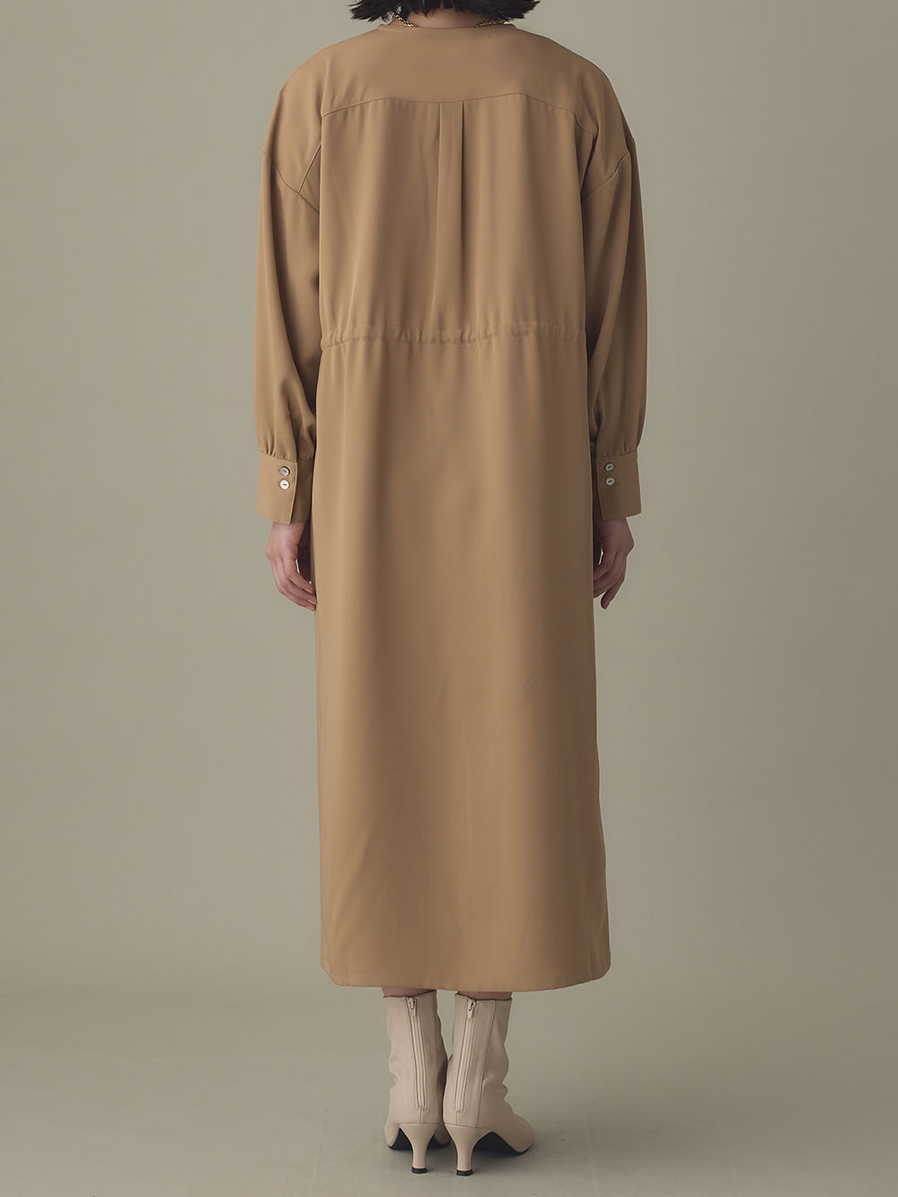 マタニティ ワンピース|羽織りにもなるフラップポケットワンピース　マタニティ・授乳服【出産後も長く使える】