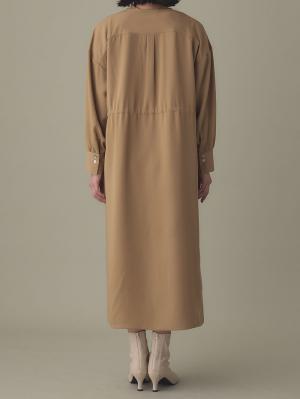 マタニティ ワンピース|羽織りにもなるフラップポケットワンピース　マタニティ・授乳服【出産後も長く使える】