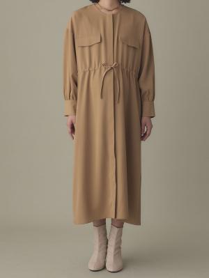 マタニティ ワンピース|羽織りにもなるフラップポケットワンピース　マタニティ・授乳服【出産後も長く使える】