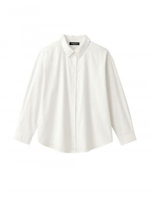 【2丈展開】綿混プレーンシャツ　マタニティ・授乳服【出産後も長く使える】10466