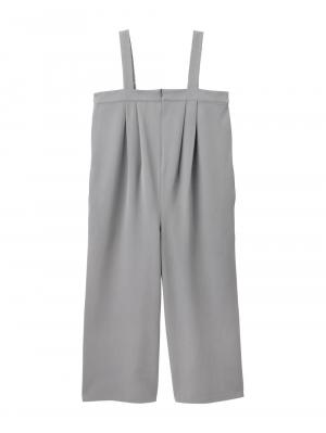 マタニティ パンツ|Wアジャスター付きオールインワン　マタニティ・授乳服【出産後も長く使える】|グレー