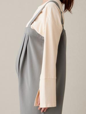 マタニティ パンツ|Wアジャスター付きオールインワン　マタニティ・授乳服【出産後も長く使える】