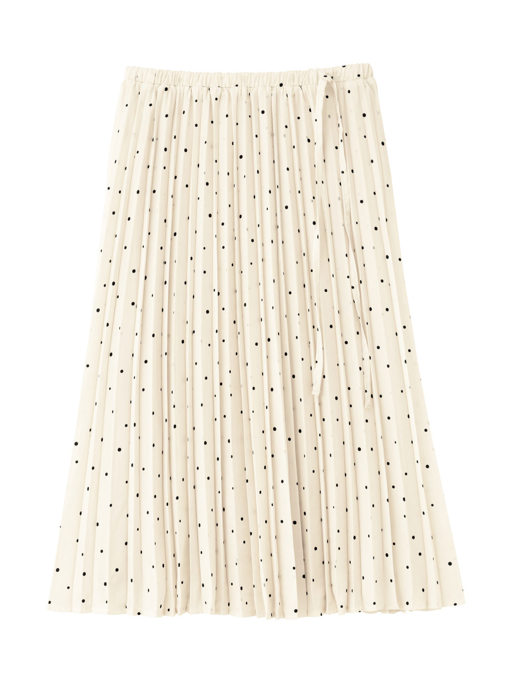 マタニティ スカート|ドット柄プリーツスカート　マタニティ・産後【出産後も長く使える】|オフ