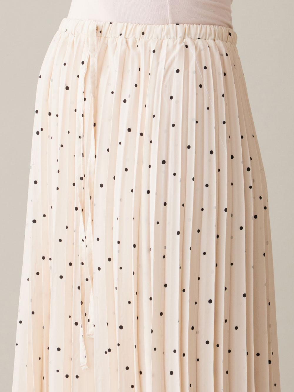 マタニティ スカート|ドット柄プリーツスカート　マタニティ・産後【出産後も長く使える】