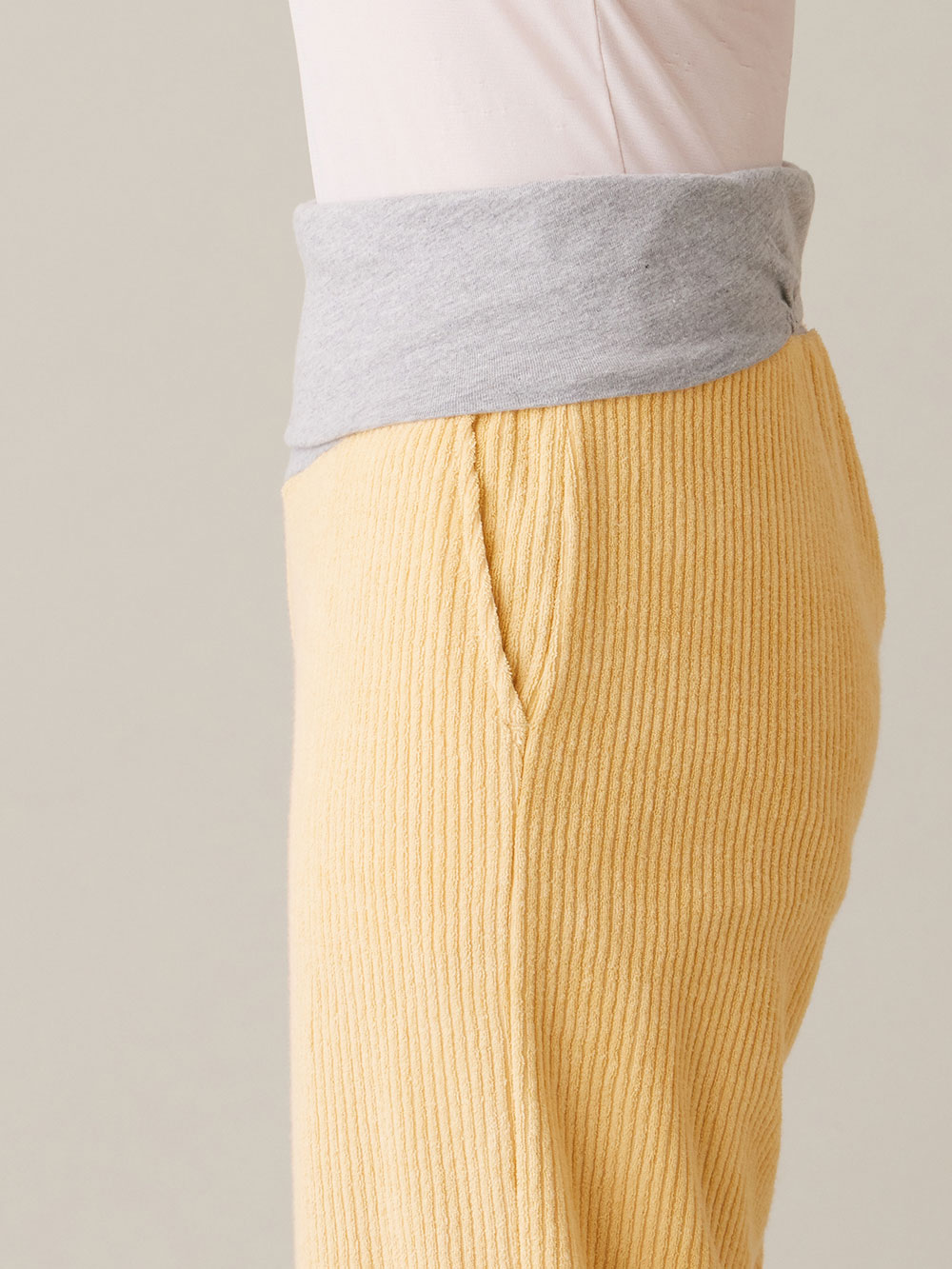 マタニティ パジャマ・ルームウェア|綿混パイルリブシャツ&パンツパジャマ　マタニティ・産後授乳パジャマ【出産後も長く使える】