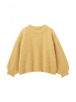 マタニティ トップス|ブークレーニット　マタニティ・授乳服【出産後も長く使える】|イエロー