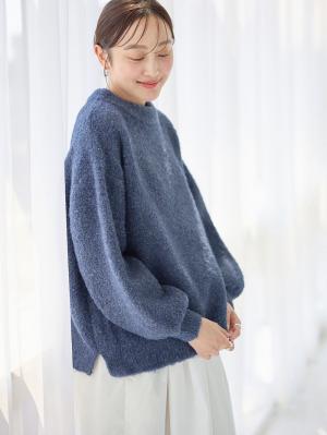 マタニティ トップス|ブークレーニット　マタニティ・授乳服【出産後も長く使える】|ブルー