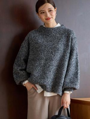 マタニティ トップス|ブークレーニット　マタニティ・授乳服【出産後も長く使える】|グレー