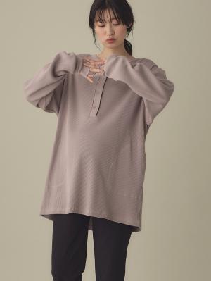 綿100％長袖サーマルビッグＴＥＥ&産後も使えるパンツパジャマ　マタニティ・授乳パジャマ【出産後も長く使える】