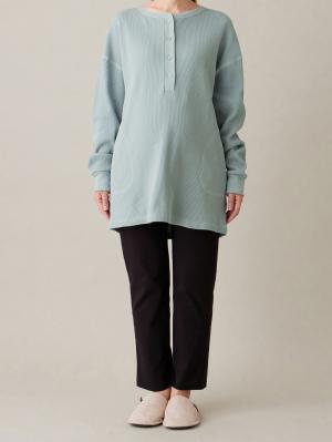 マタニティ パジャマ・ルームウェア|綿100％長袖サーマルビッグＴＥＥ&産後も使えるパンツパジャマ　マタニティ・授乳パジャマ【出産後も長く使える】