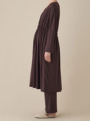 マタニティ パジャマ・ルームウェア|しっとり感触カシュクールワンピース&産後も使えるパンツパジャマ　マタニティ・授乳パジャマ【出産後も長く使える】