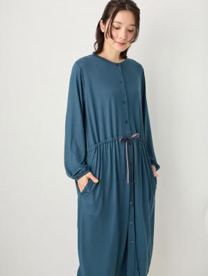 マタニティ パジャマ・ルームウェア|しっとり感触ウエスト切替ワンピース＆産後も使えるパンツパジャマ　マタニティ・授乳パジャマ【出産後も長く使える】|フォレストグリーン