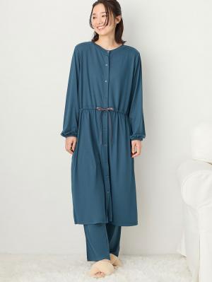 しっとり感触ウエスト切替ワンピース＆産後も使えるパンツ