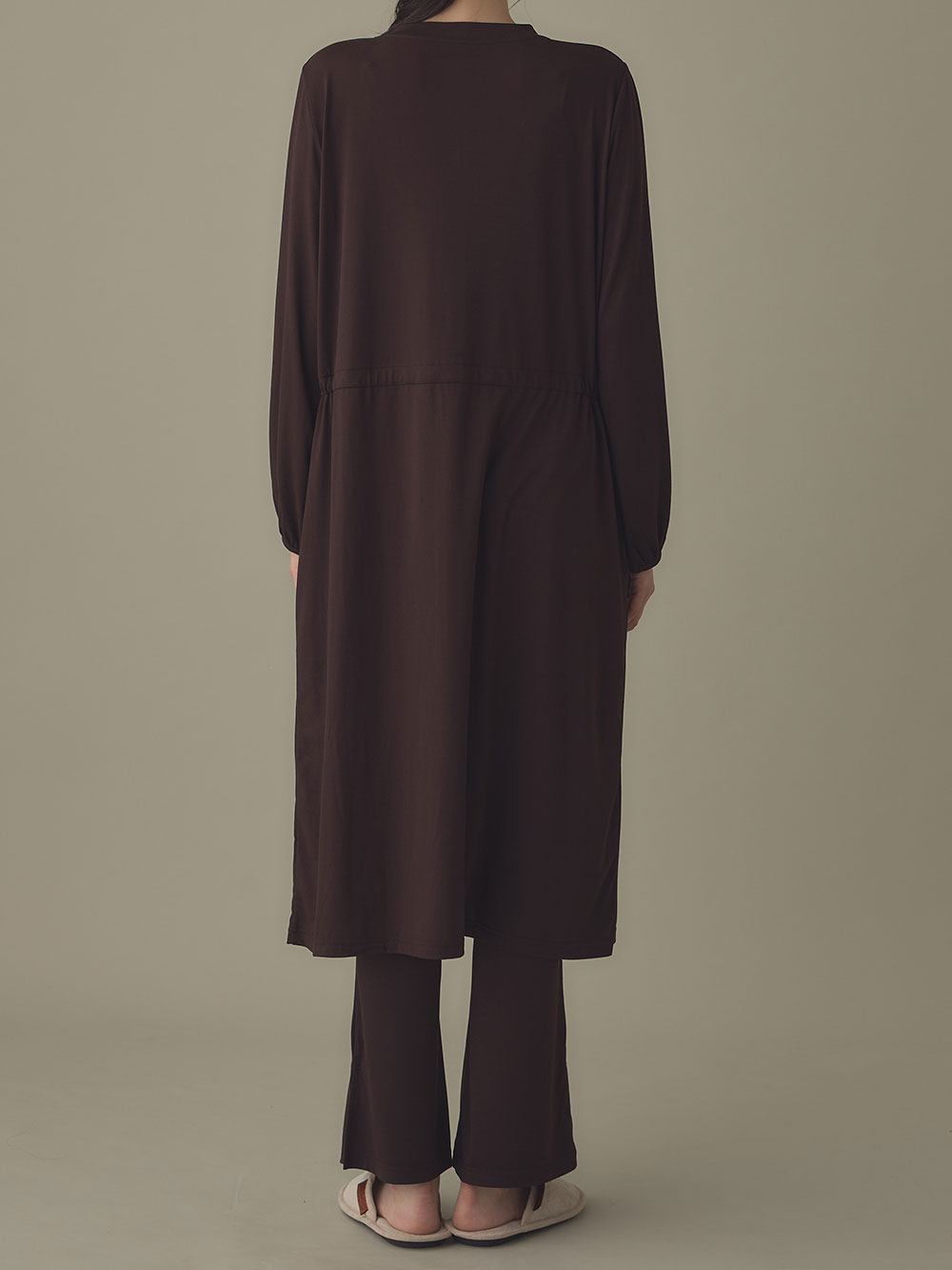 マタニティ パジャマ・ルームウェア|しっとり感触ウエスト切替ワンピース＆産後も使えるパンツパジャマ　マタニティ・授乳パジャマ【出産後も長く使える】