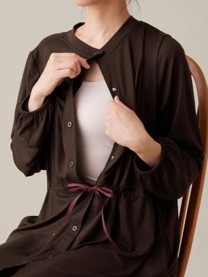 マタニティ パジャマ・ルームウェア|しっとり感触ウエスト切替ワンピース＆産後も使えるパンツパジャマ　マタニティ・授乳パジャマ【出産後も長く使える】